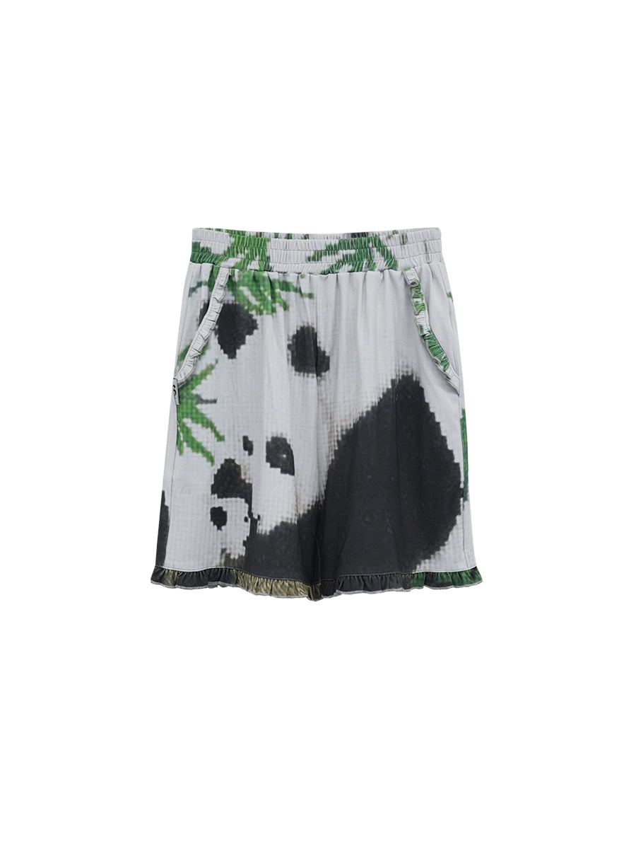 Panda Printed Loungewear / Short / Long Pants FZK0082