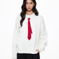 Tie Loose Knit Pullover UDS0004