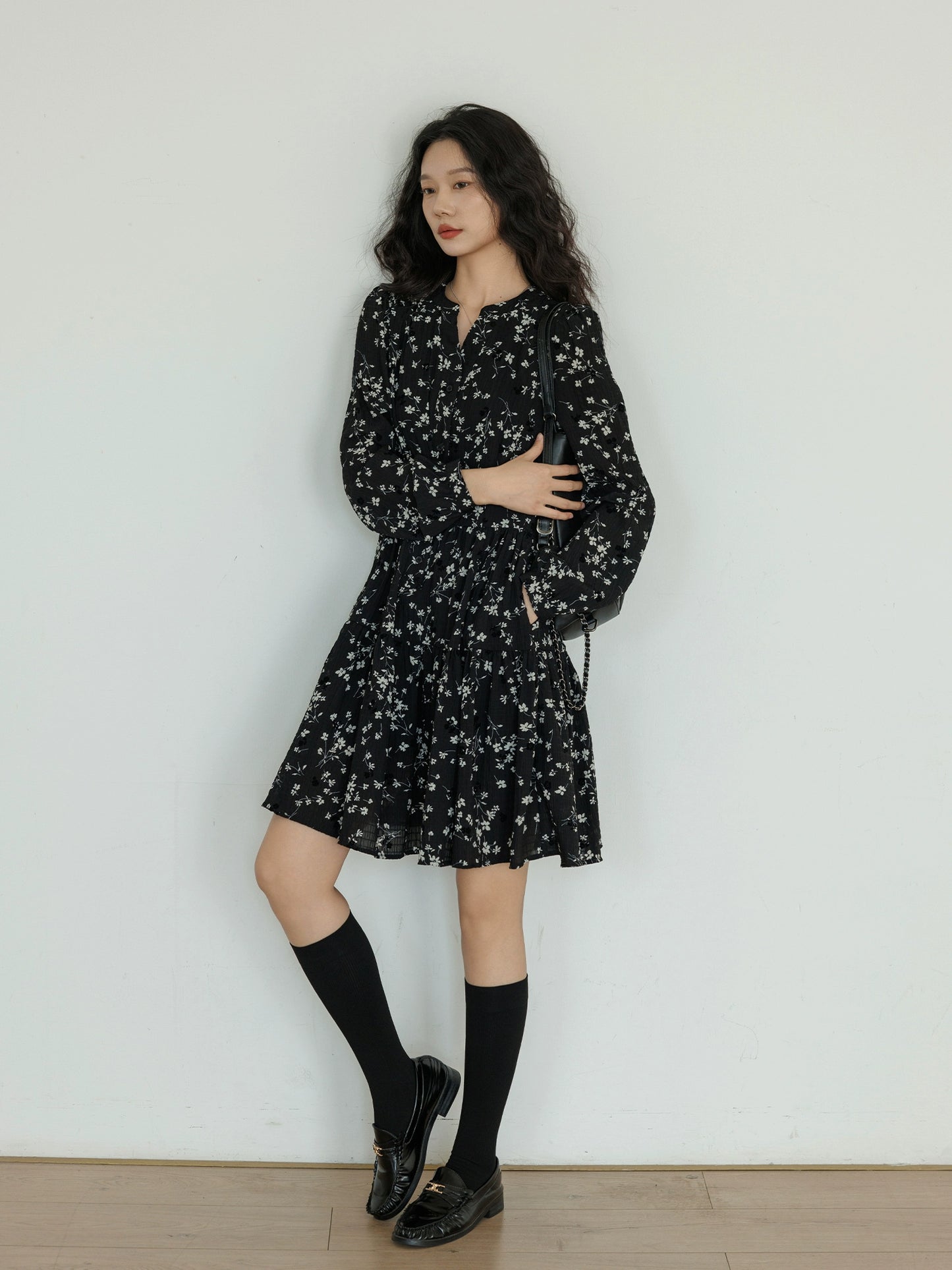 Small Floral Flare Dress VAS0127