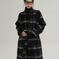 Stand Collar Paid Long Coat SRS0391