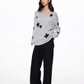 Star Crew Neck Knit Top UDS0007