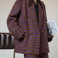 Tweed Plaid Blazer / Half Pants SUY0018