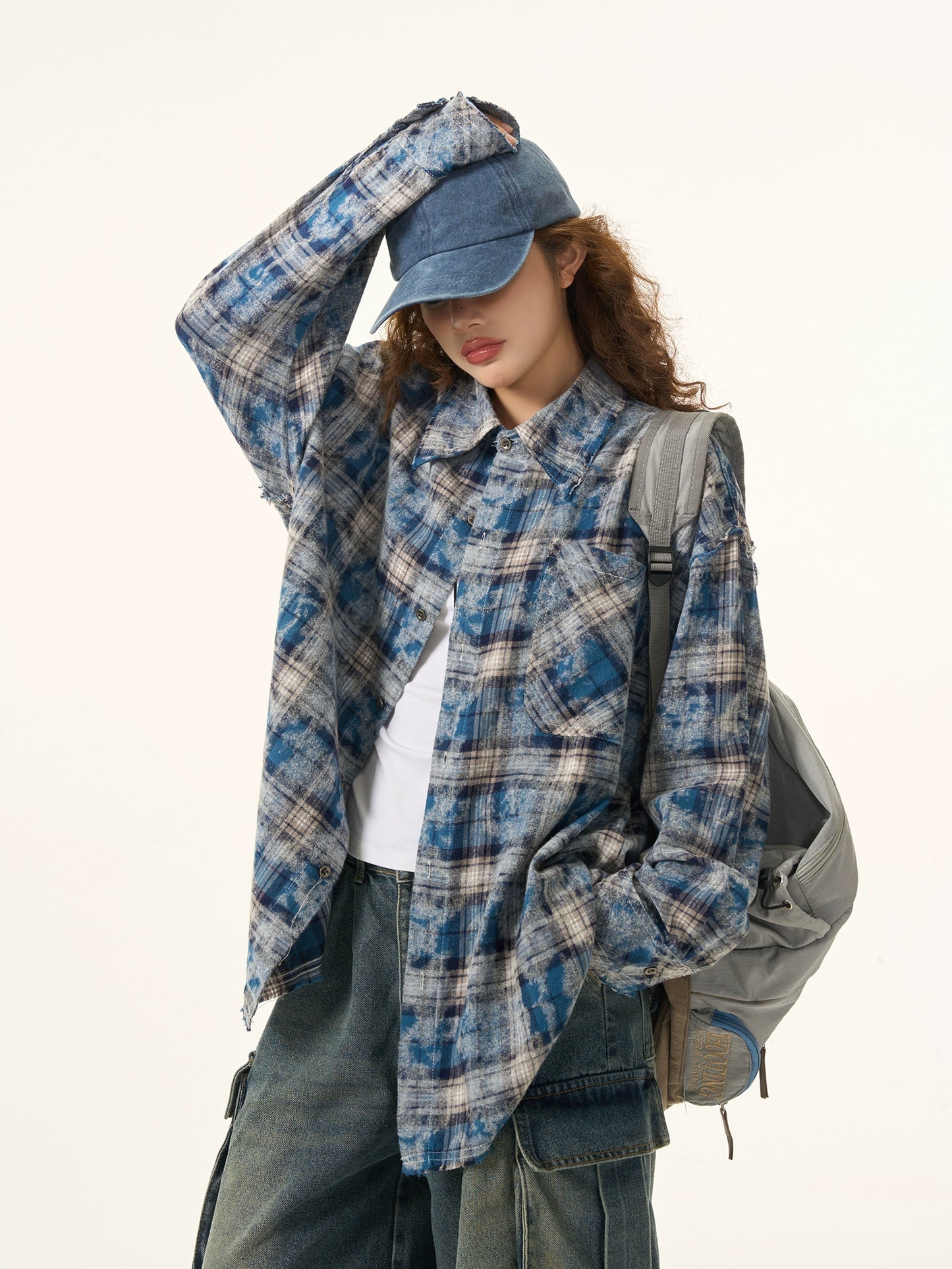 Plaid Long Sleeve Shirt HGX0042