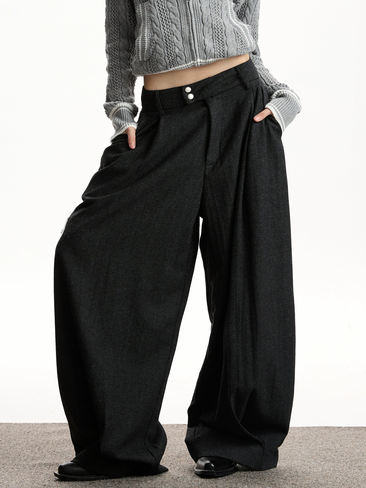 Vintage Wool Wide Pants VAT0012
