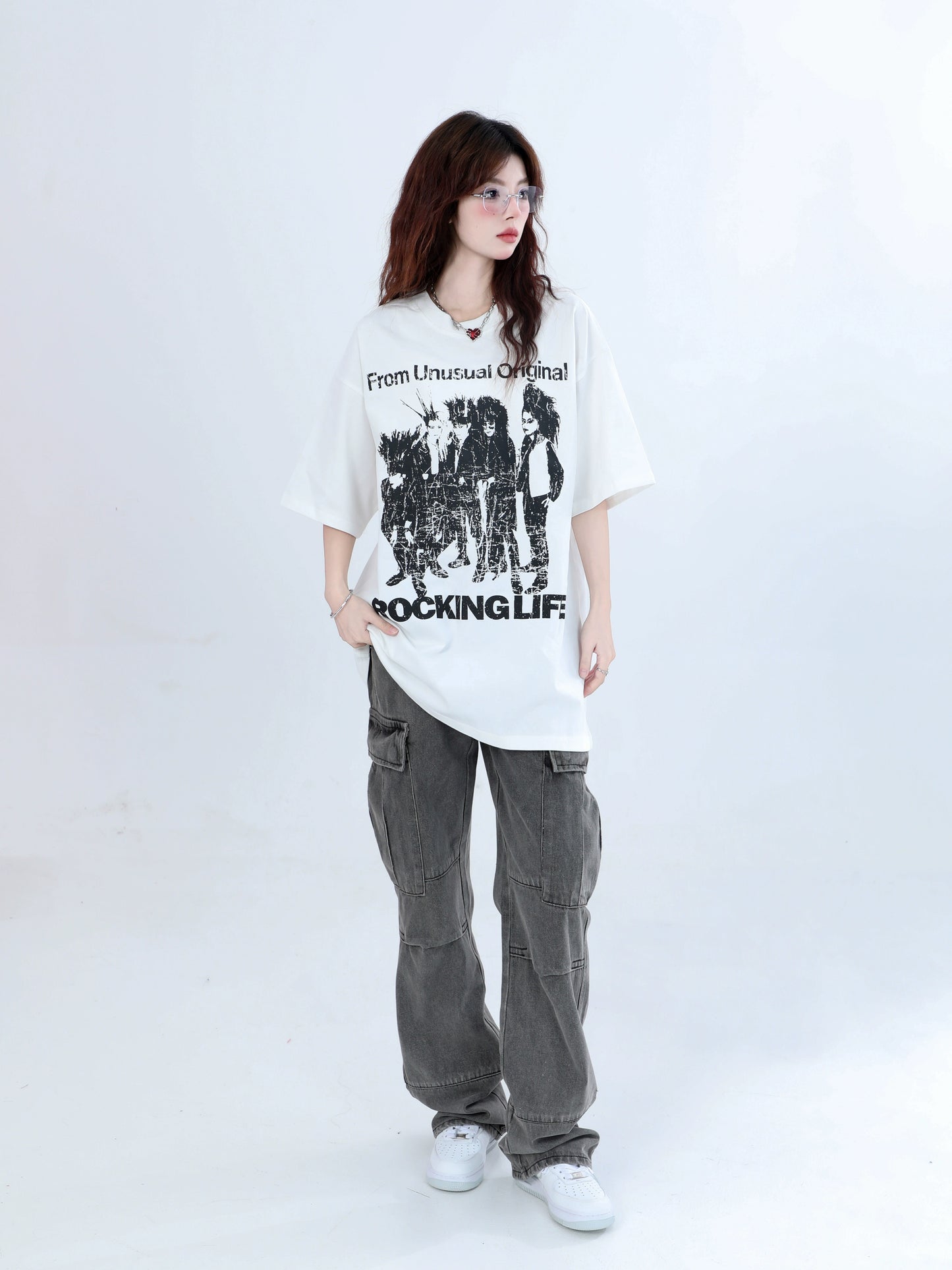 Dark Cotton Loose T-Shirt ZCK0005