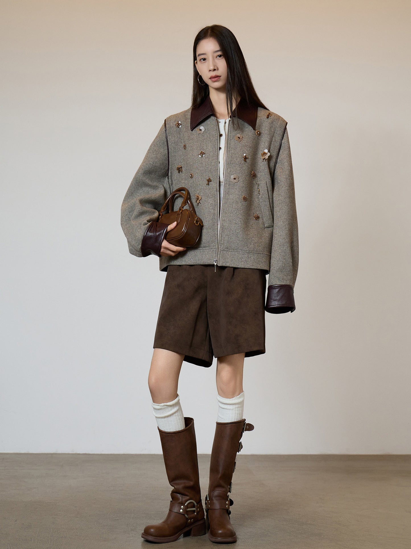 Wool Blend Tweed Jacket SUY0024