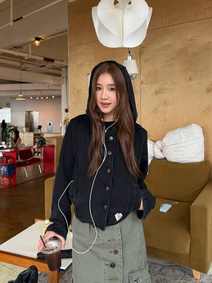 Vintage Washed Hoodie Jacket CYE0103