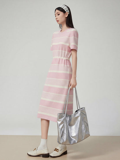 Thick Border Long Dress FER0135