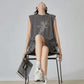 Angel Print Sleeveless Top / Mini Skirt FER0321