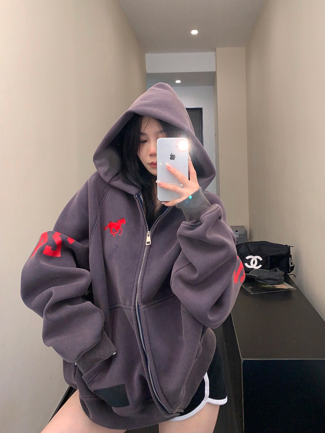 Vintage Loose Zip Hoodie YLS0928