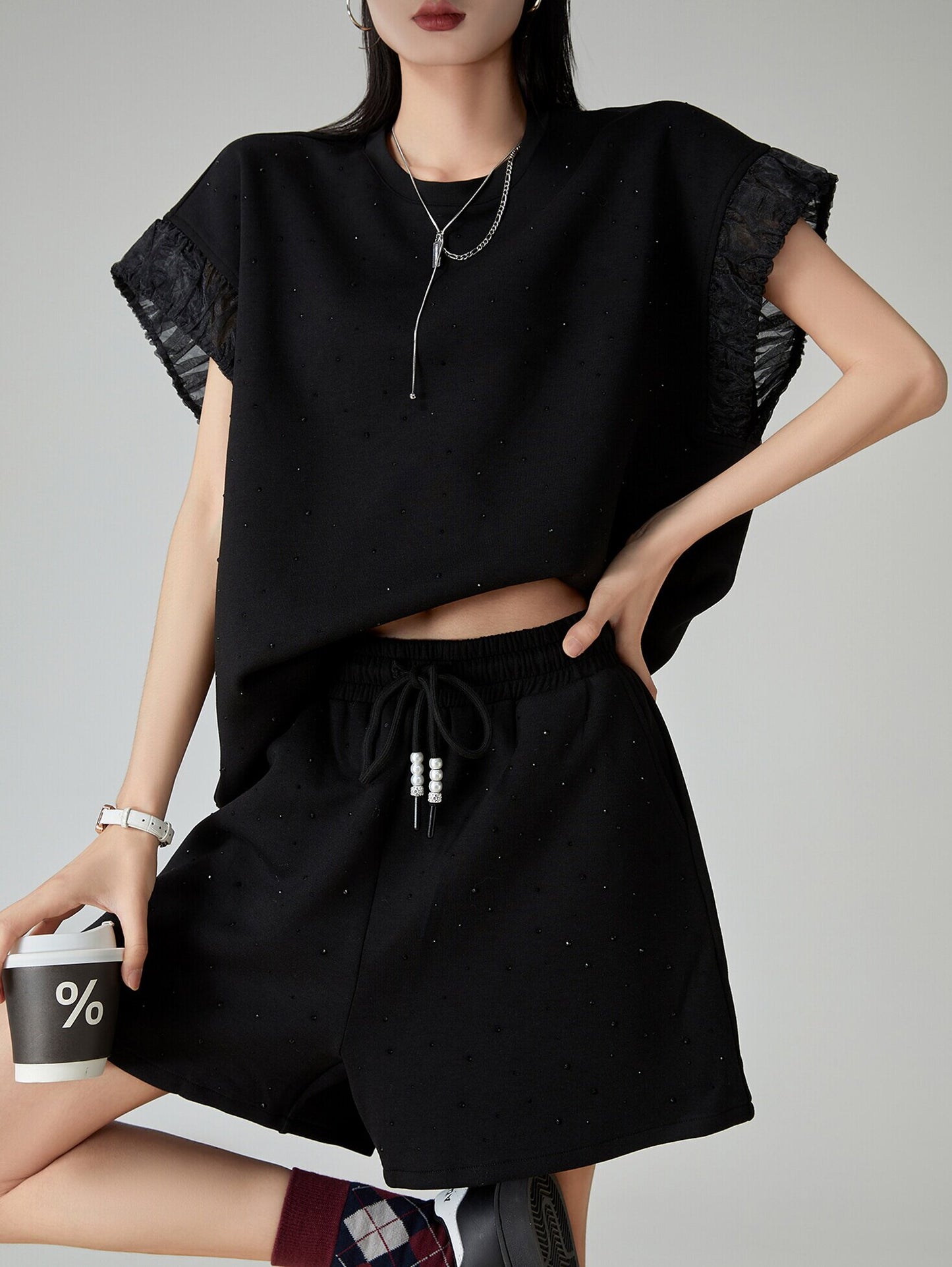 French Sleeve Top / Short Pants FER0241