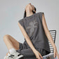 Angel Print Sleeveless Top / Mini Skirt FER0321