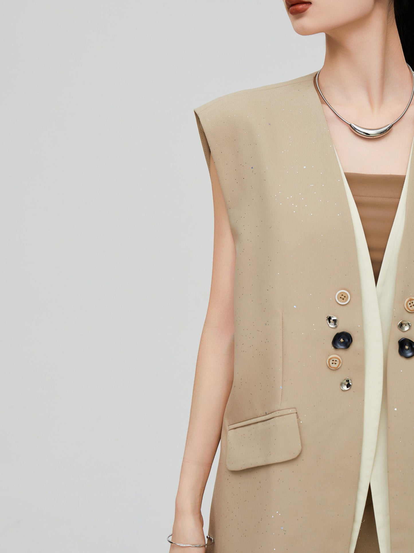 Modern Sleeveless Jacket / Half Pants FER0334