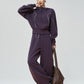Half-Zip Sailor Collar Tops / Wide Sweatpants FER0383