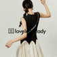 Black＆White Contrast Patchwork Dress LLA0064