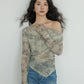 Asymmetrical Sheer Top VAS0071