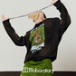 Tiger Print Sweatshirt Top / Green Mini Skirt LLA0619