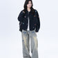 Small Embroidery Black Jacket WLS0007