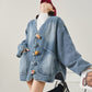 Duffle Button Denim Jacket FER0386