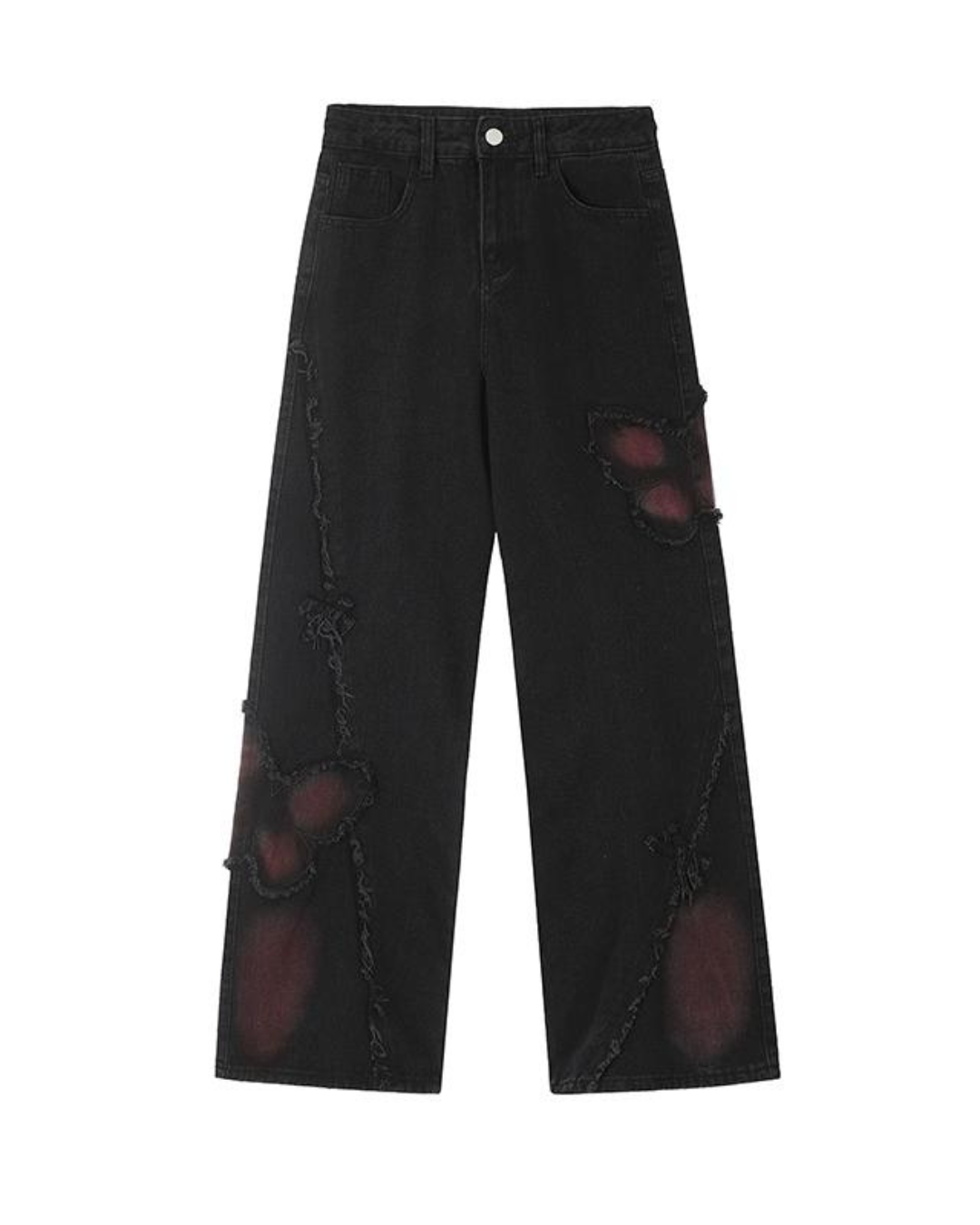 Korean Street Butterfly Denim Pants RHP0014