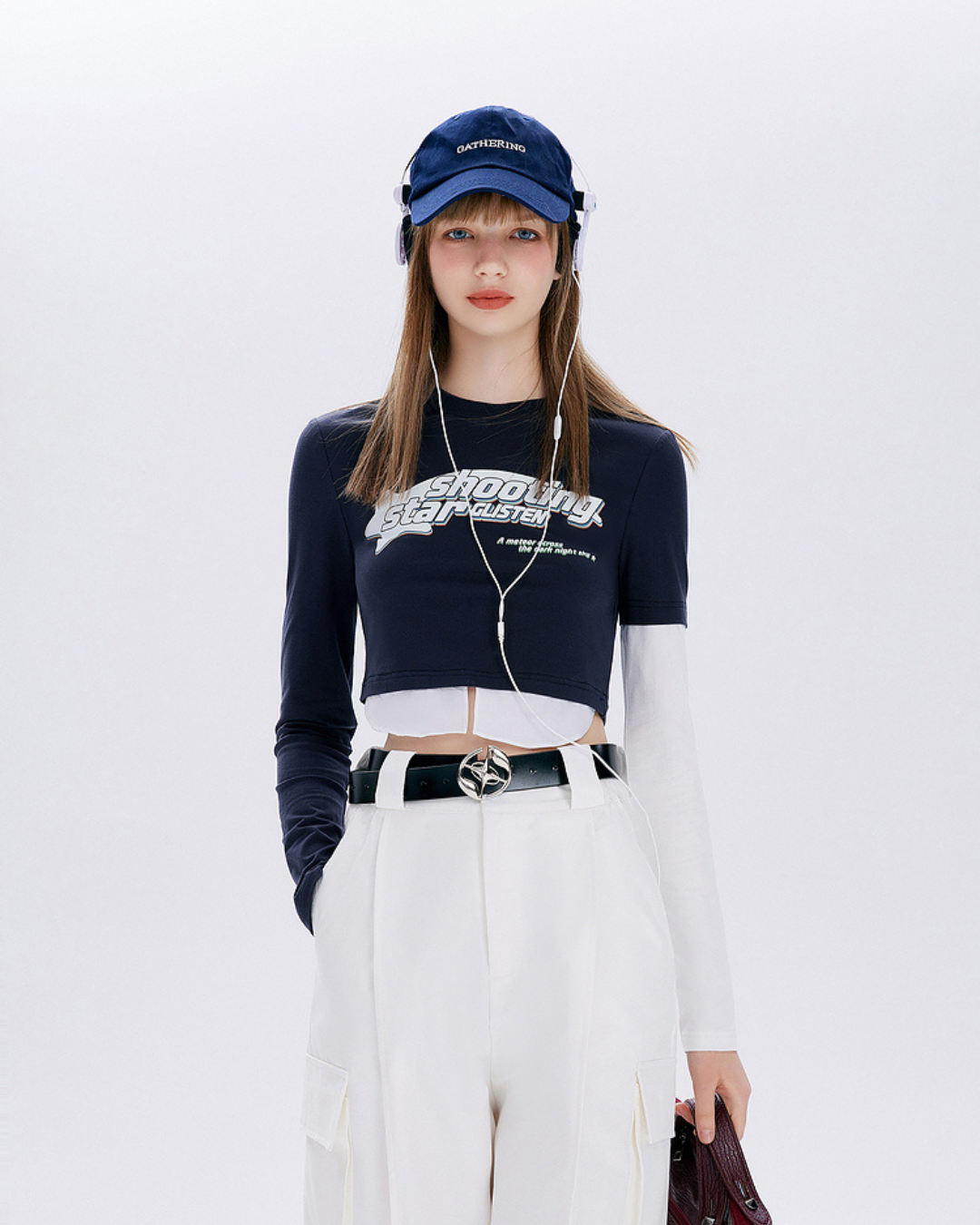 Fake Two Piece Contrast Color T-Shirt MLD0019