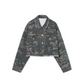 Camouflage denim jacket IMO0043