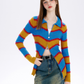 Multi Border Cardigan MLD0020