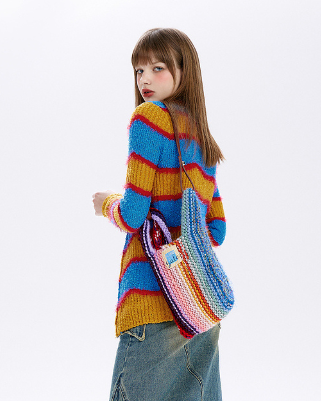 Multi Border Cardigan MLD0020