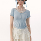 Ruffled Neck Tops ZZF0142