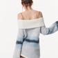 Off Shoulder Sweater & Muffler VSE0026