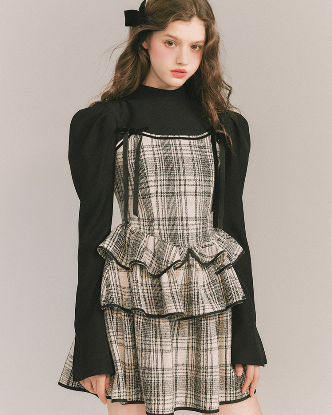 Checkered Two-Piece Dress GOU0035