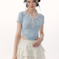 Ruffled Neck Tops ZZF0142