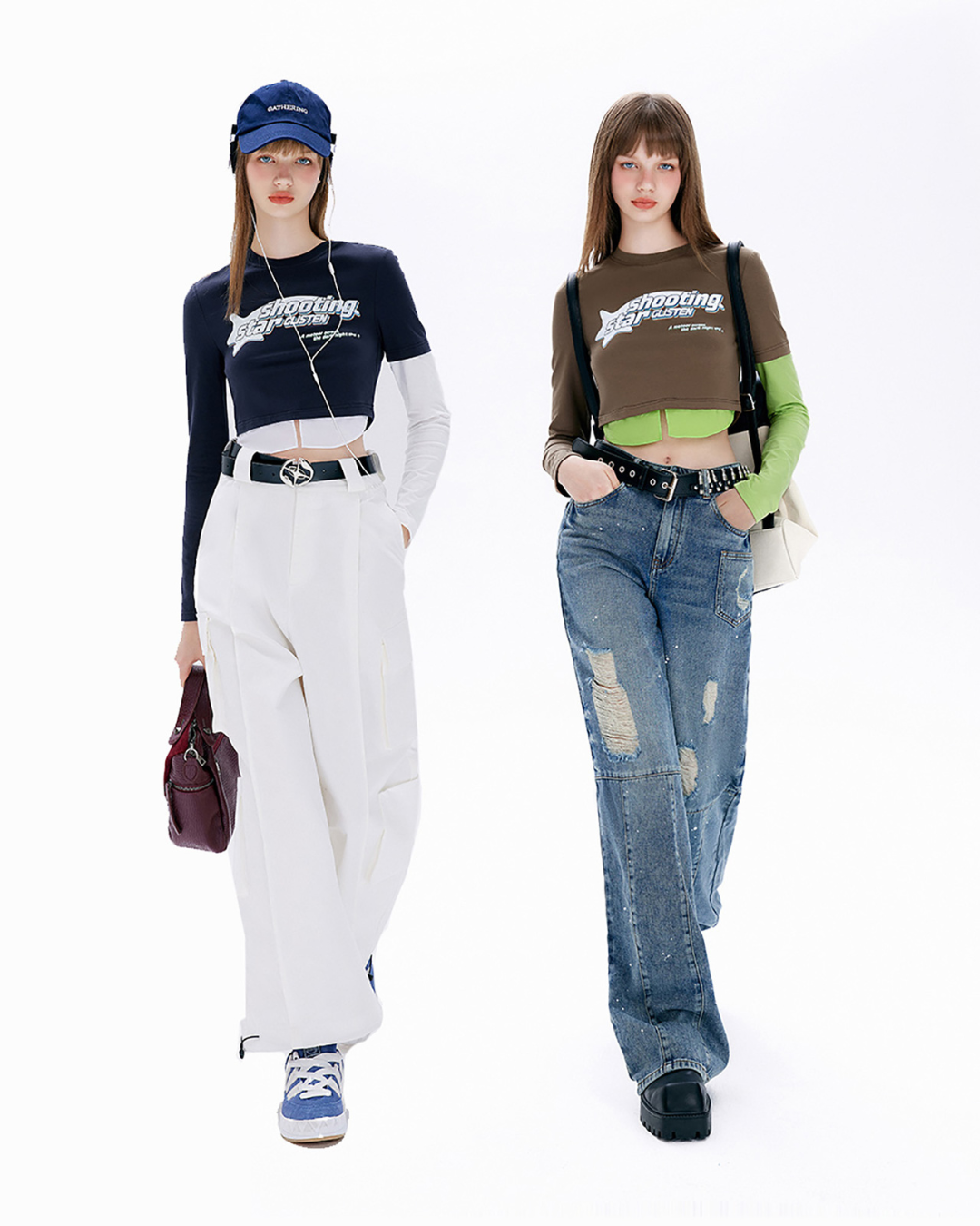 Fake Two Piece Contrast Color T-Shirt MLD0019