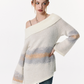 Off Shoulder Sweater & Muffler VSE0026