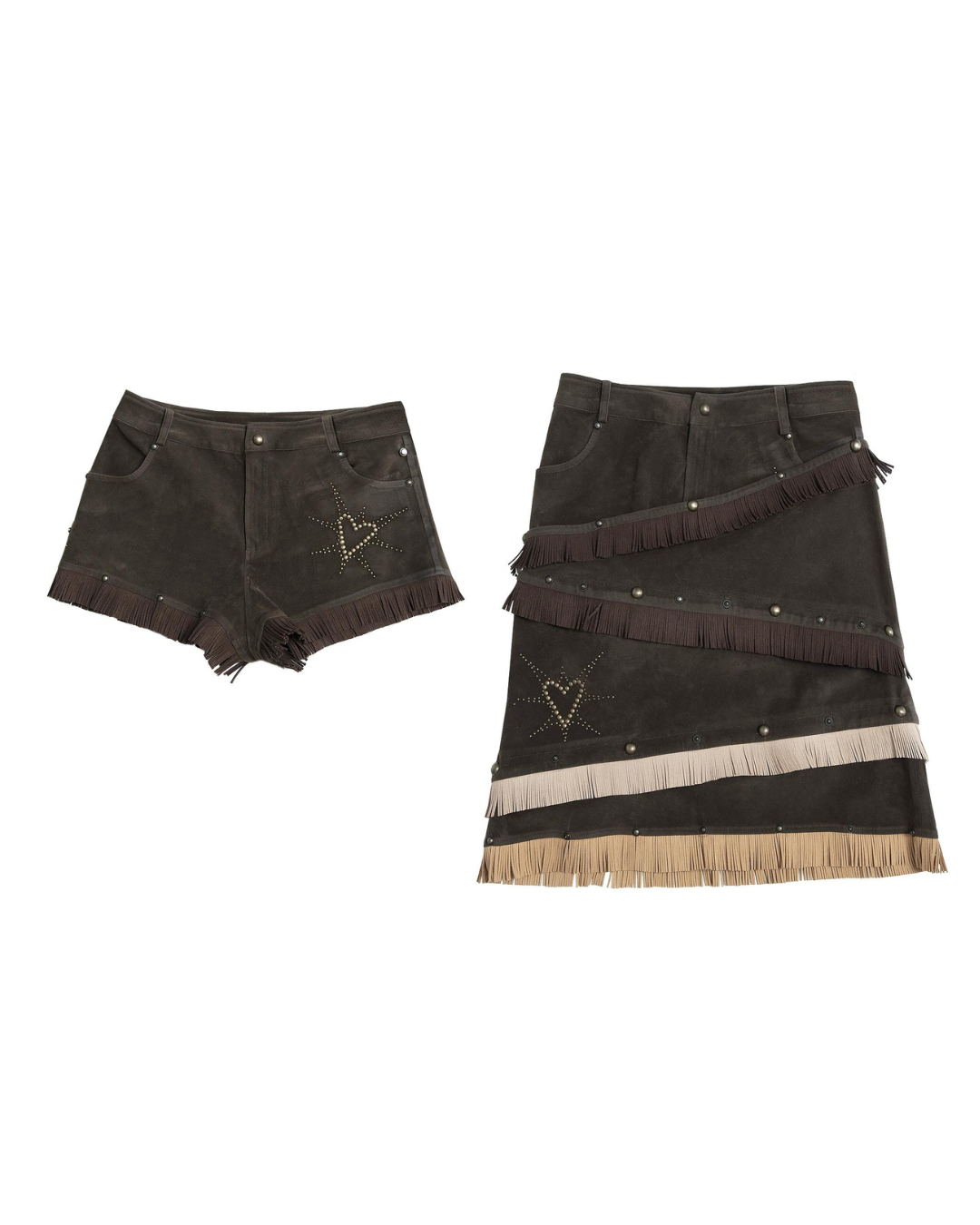 Retro Fringe Heart Skirt NOR0034 – AuroraBoutique