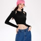 Espam Cutout Long Sleeve T-Shirt MLD0032