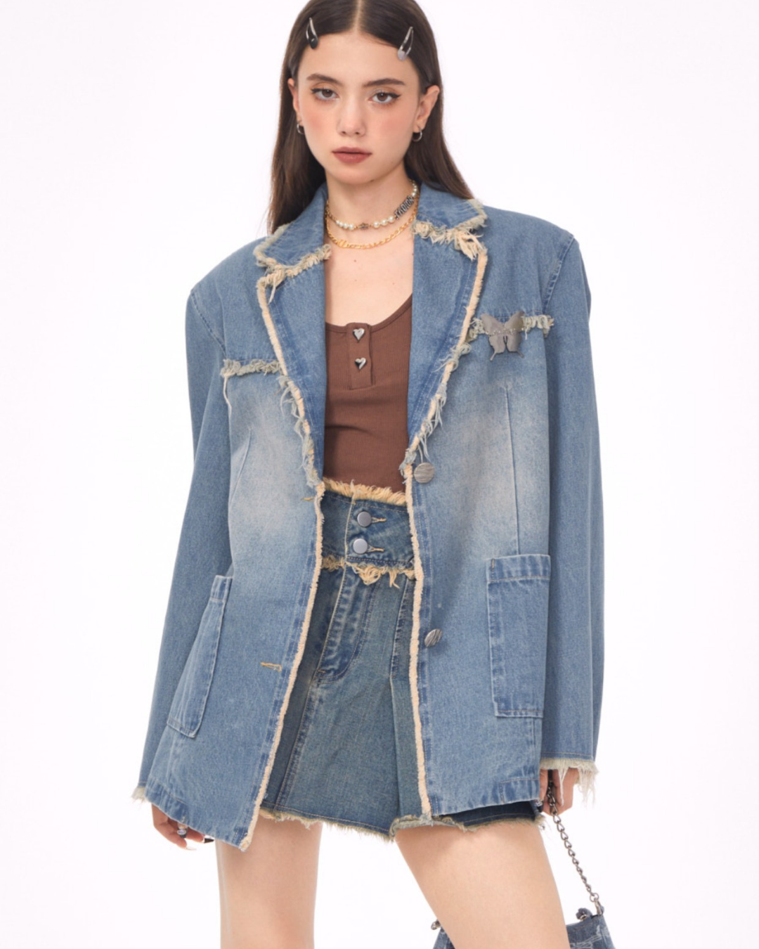 American Retro Tide Denim Jacket ZZF0072