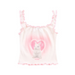 Rabbit Camisole White×Pink ZZF0145