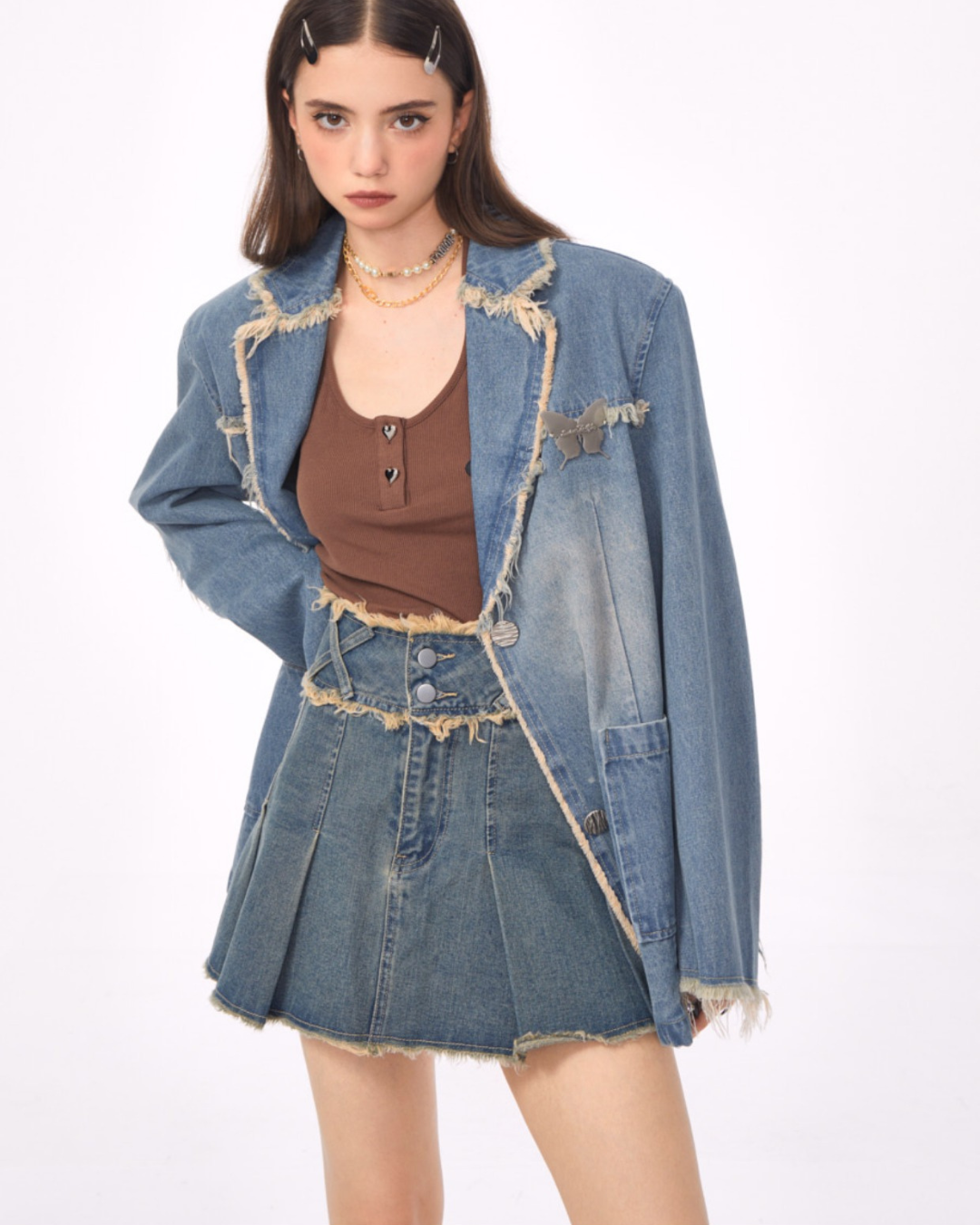 American Retro Tide Denim Jacket ZZF0072