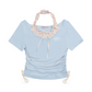 Ruffled Neck Tops ZZF0142