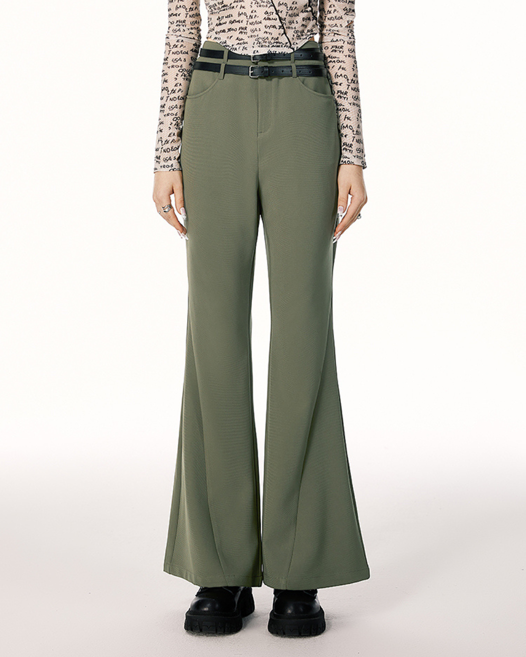 Korean Flare Pants IMO0048