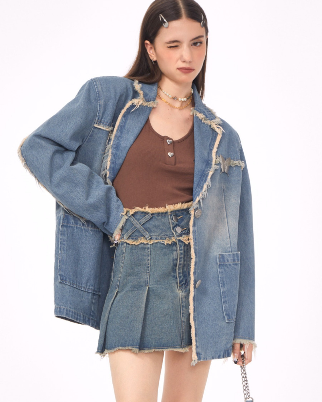 American Retro Tide Denim Jacket ZZF0072