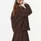 College Style Plaid Jacket & Skirt VSE0015
