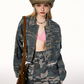 Camouflage denim jacket IMO0043