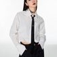 Tie & Pin Short Length Shirt EIT0019