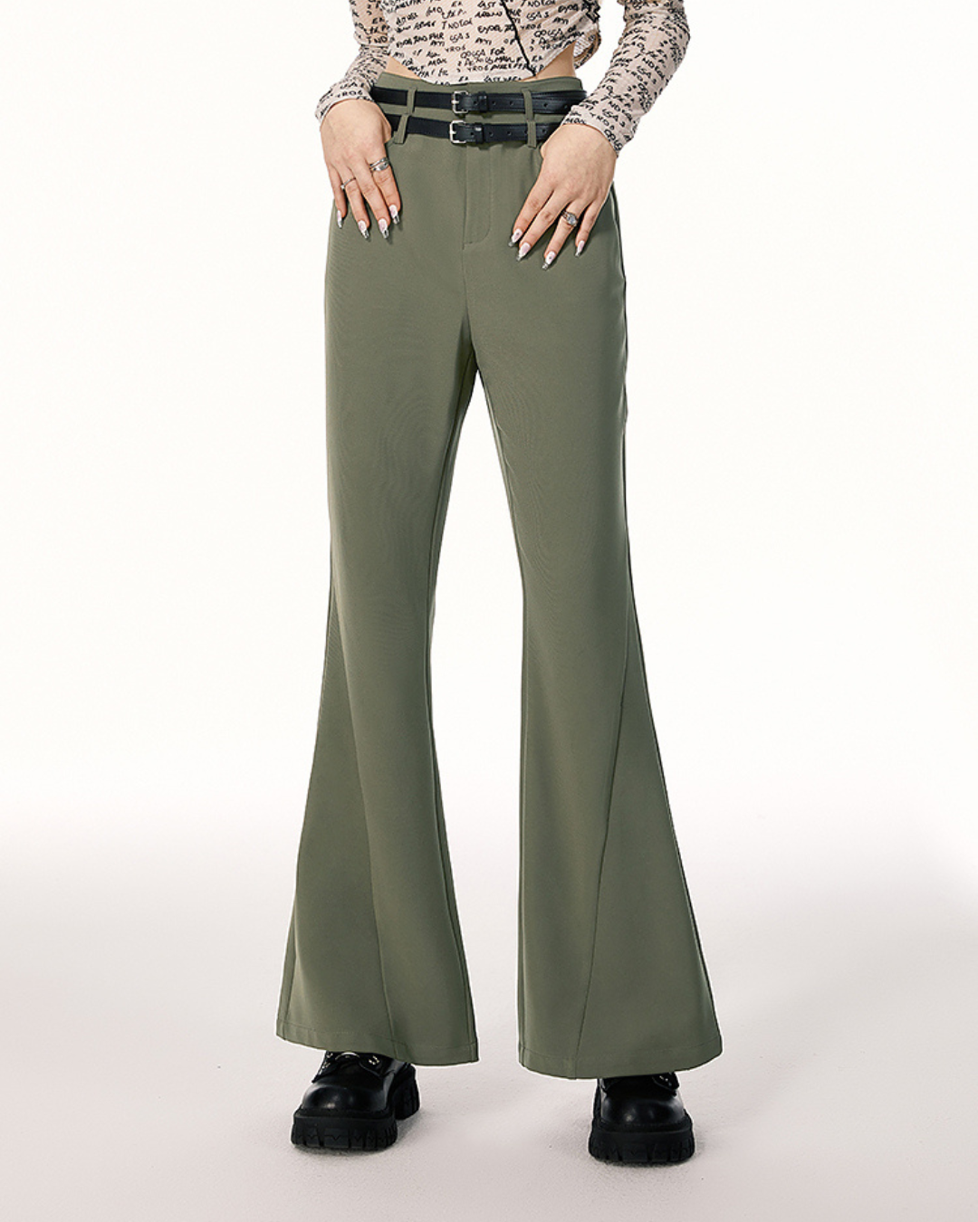 Korean Flare Pants IMO0048