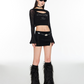 Sheer Graphic Long Sleeve Shirt EIT0008