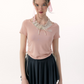 Ruffled Neck Tops ZZF0142