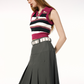 Middle pleated skirt IMO0046