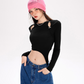 Espam Cutout Long Sleeve T-Shirt MLD0032